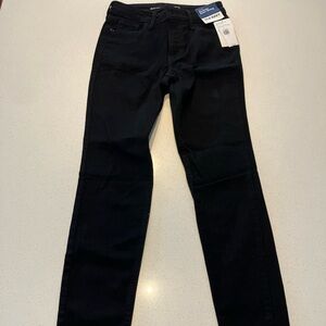 Old Navy Black Rockstar Super Skinny high waisted Jeans Sz 0